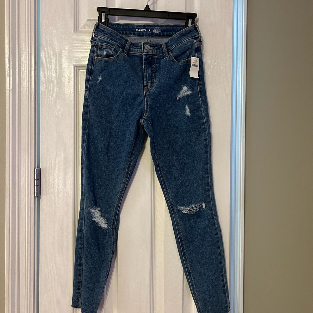Old Navy Women's Dark Blue Skinny Jeans